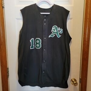 Oakland A's sleeveless jersey size 2xl